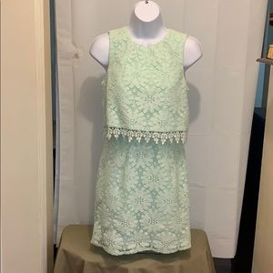 Topshop Sz 2 Mint Green Lace Dress
